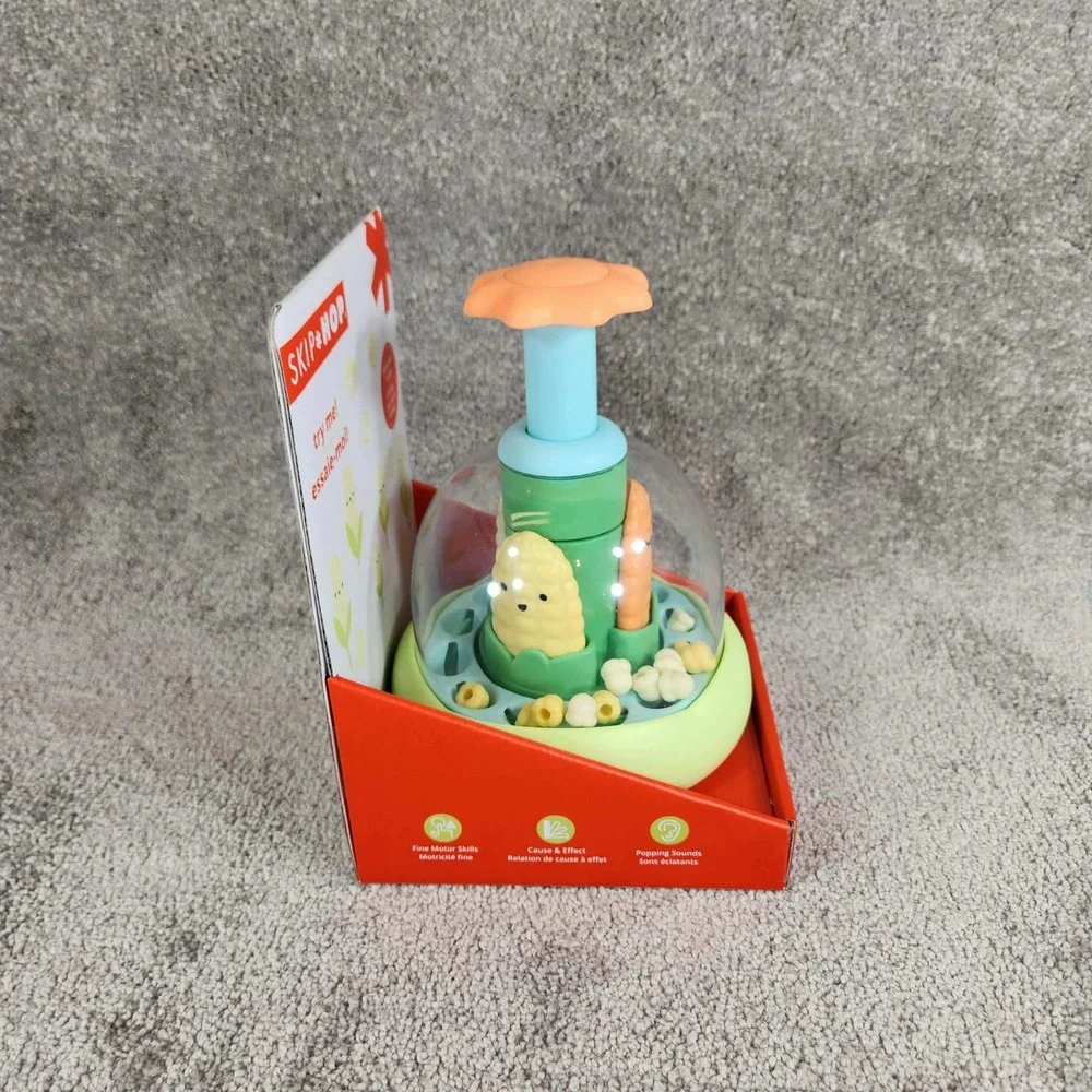 Skip Hop Farmstand Push & Spin Toy Multicolor Sensory Activity Infant 6m+ OS